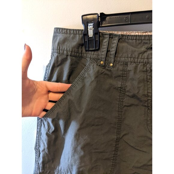 Della Spiga Italy Cargo Skirt Olive Green Utility Y2K Grunge Military Casual 10 - Picture 3 of 7